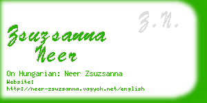 zsuzsanna neer business card